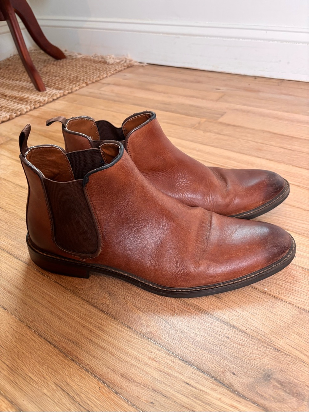 Nordstrom Rack OrthoLite Brown Leather Chelsea Ankle Boots Men’s 11.5M